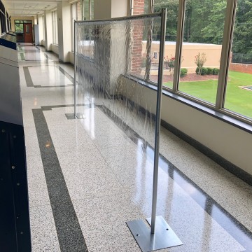 BarriClear™ School Hallway Divider and Barrier Wall