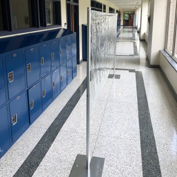 BarriClear™ School Hallway Divider and Barrier Wall