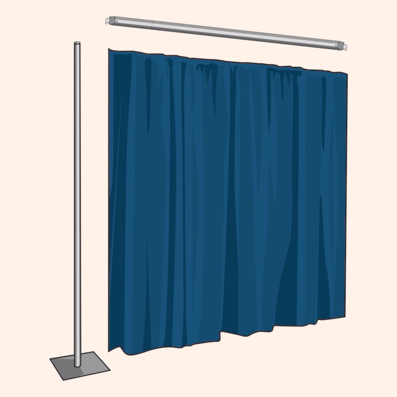 12 Ft. Tall Backdrop Extension Kit (Voile)