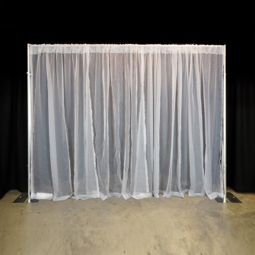 - French Blue 8 Ft For Pipe and Drape Displays and Backdrops High x 4 Ft Wide Banjo Drape Panel 