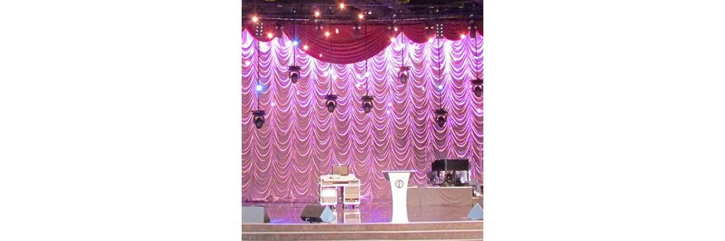 Church Curtains and House of Worship Drapery