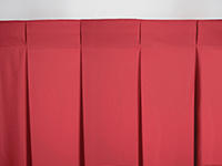 100% Fullness Stage Skirting with Box Pleats