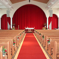 Church Stage Skirting and Altar Drapes