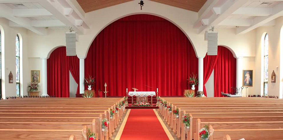 Traditional Church Curtains and Drapery