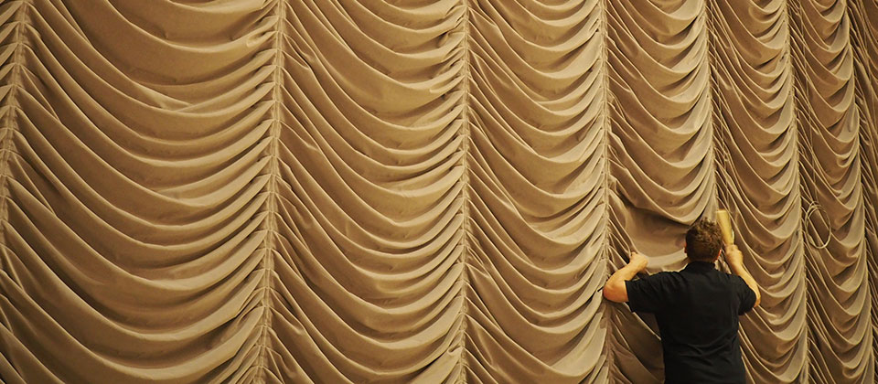 Cleaning Stage Curtains