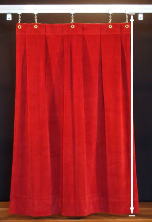 Stage Curtains Hung from 140/300 Track