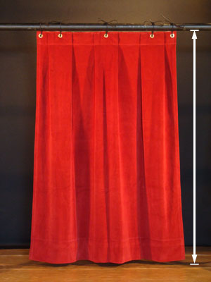 Stage Curtains Hung from Pipe Batten